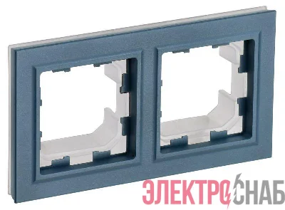Рамка 2-м IP44 BRITE РУ-2-БрМ-44 маренго IEK BR-M22-44-K35