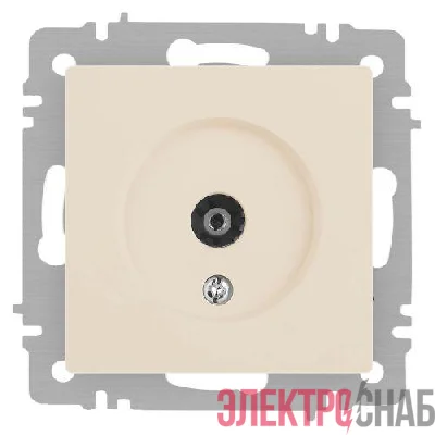 Розетка телевизионная одиночная TV СП Accent 6-301-02 IP20 сл. кость Intro Б0063605