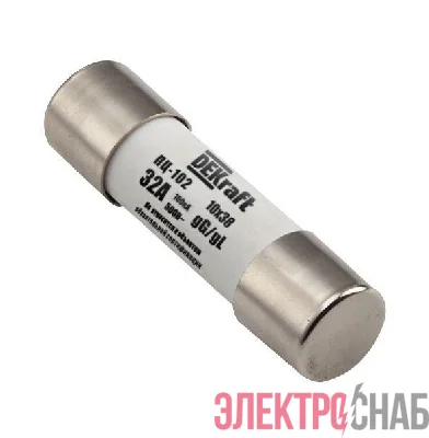 Предохранитель ПЦ-102 8А 10х38 DEKraft 21363DEK