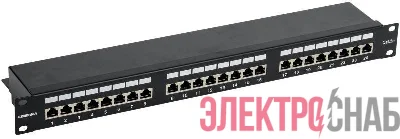 Патч-панель 1U кат.5е FTP 24 порта (Krone) GENERICA ITK PP24-1UC5EF-K05-G