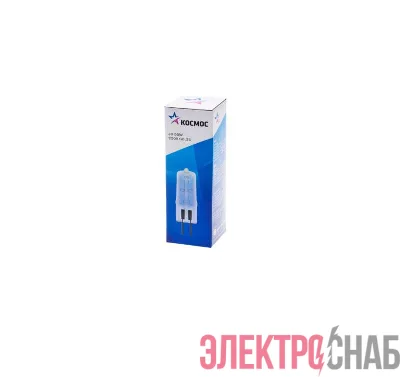 Лампа галогенная JD 50Вт капсула G6.35 3000К 240В КОСМОС LKsmJD230V50W