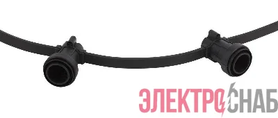 Гирлянда Белт-лайт ERABL-L100/S40 Е27 шаг 40см IP65 2 жил. 2х1.5кв.мм каучук медь Эра Б0049178