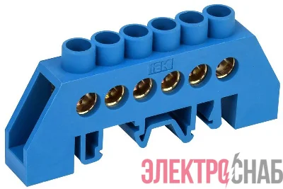 Шина нулевая в комб. DIN-изол. "Стойка" ШНИ-8х12-6-КС-С IEK YNN10-812-6DP-K07