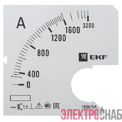 Шкала сменная для A721 1600/5А-1.5 PROxima EKF s-a721-1600