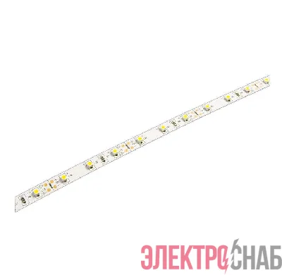 Лента светодиодная PLS 2835/60-12V 6Вт/м 3000К тепл. бел. IP20 (уп.5м) JazzWay 2858023