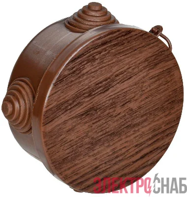 Коробка распаячная ОП КМ d65х40 IP54 4 ввода дуб IEK UKO21-065-040-000-K24-54