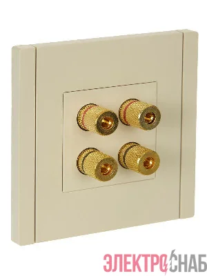 Аудиорозетка 4-м FORTE&PIANO FP439 ваниль IEK FP-S40-K10