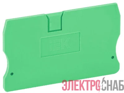 Заглушка для КПИ 2в-1.5/2.5 зел. IEK YZN11D-ZGL-002-K06