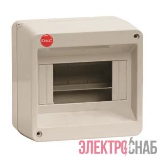 Щиток настенный 8мод. IP40 без дверцы сер. DKC 83608