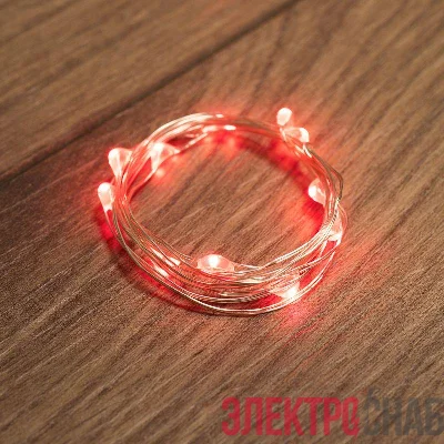 Гирлянда светодиодная "Роса" 2м 20LED красн. 2Вт IP20 Neon-Night 303-002