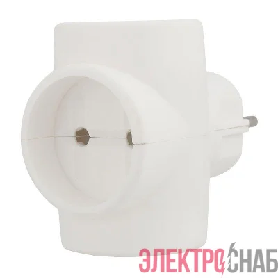 Разветвитель 3-м без заземл. 6-10А 220В евростандарт Rexant 11-1068