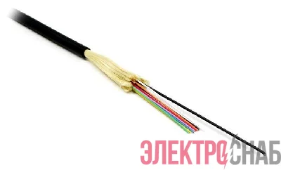 Кабель FO-DT-IN/OUT-9S-4-LSZH-BK волоконно-оптический 9/125 (SMF-28 Ultra) одномодовый 4 волокна плотное буферное покрытие (tight buffer) внутр./внешний LSZH IEC 60332-3 (-40град.C - +70град.C) черн. Hyperline 377470