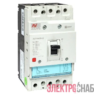 Выключатель автоматический 80А 80кА AV POWER-1/3 TR AVERES EKF mccb-13-80H-TR-av