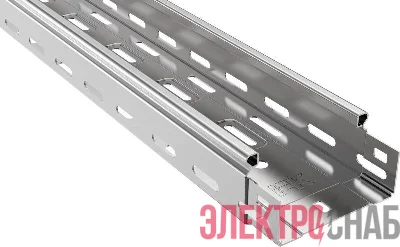 Лоток листовой перфорированный 100х50 L3000 сталь 0.7мм IEK CLP10-050-100-3
