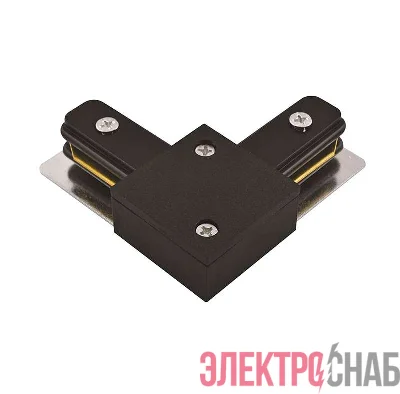 Коннектор L-образный PTR CL-BL накладной/подвесной шинопровод черн. JazzWay 5010833