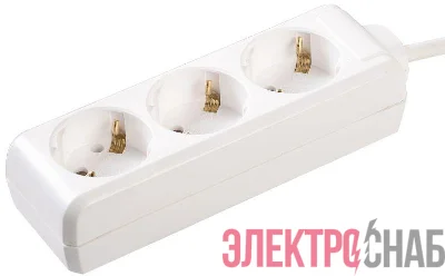 Удлинитель 3х1.5м с заземл. 16А IP20 У03 2P+PE 250В 3х1 IEK WYP10-16-03-01-Z-17