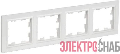 Рамка 4-м BRITE РУ-4-БрАБ арктич. бел. IEK BR-M42-K91