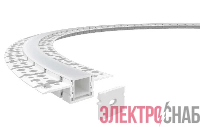 Профиль алюминиевый гибкий для встр. в ГКЛ 2000х20х10мм (60х10мм 2 вылета 20мм макс. шир. ленты 15мм) VARTON V4-R0-70.0001.KIT-2010DG