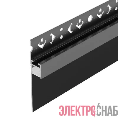 Профиль ARH-PLINTUS-50-FANTOM-3000 BLACK L3000 алюм. Arlight 052699