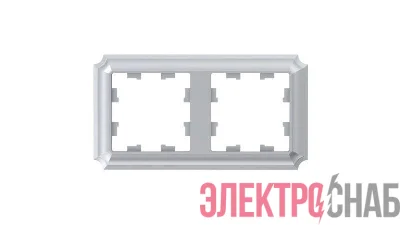 Рамка 2-м AtlasDesign Antique универс. алюм. SE ATN100302