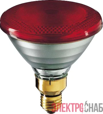 Лампа накаливания инфракрасная IR175R PAR38 230В E27.1CT/12 PHILIPS 923801444210