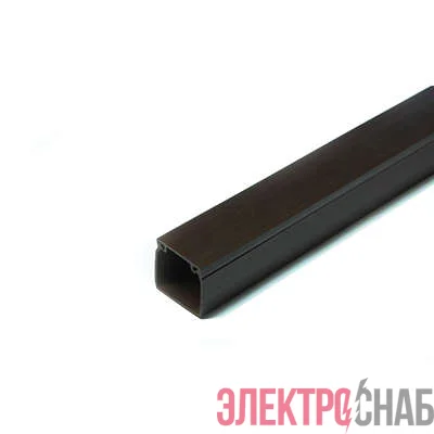 Кабель-канал 12х12 L2000 с двойн. замком пластик венге Урал Пак КК-4812012-200