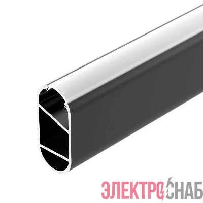 Профиль WARDROBE-1530-2000 ANOD BLACK L2000 алюм. Arlight 054942