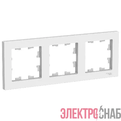 Рамка 3-м AtlasDesign универс. бел. SE ATN000103