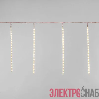 Гирлянда светодиодная "Тающие сосульки" 3.5м 8 сосулек х50см шаг 40см 240LED тепл. бел. 3.6Вт 230В IP20 Neon-Night 256-416