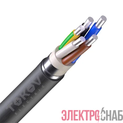 Кабель TOKOV ELECTRIC АВБШв 5х6 ОК (N PE) 0.66кВ (м) 00-00036325