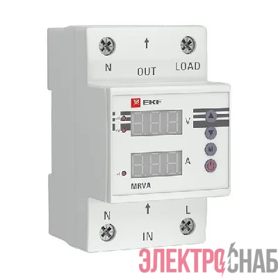 Реле напряжения и тока с дисплеем MRVA 32А PROxima EKF MRVA-32A