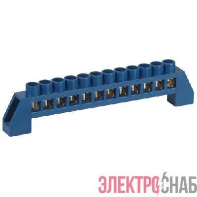 Шина N ноль в изоляторе ШНИ-8х12-12-Д син. NO-224-65 Эра Б0062967