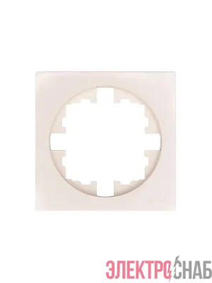 Рамка 1-м OSEN горизонт. квадрат сл. кость LEZARD 743-9000-146