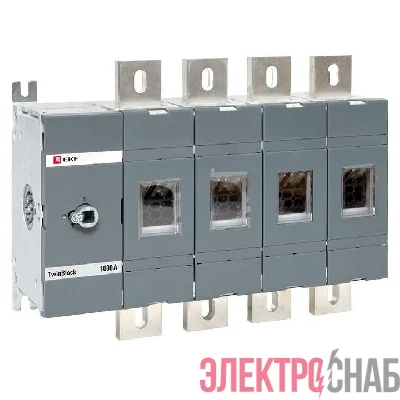 Рубильник 4п 1600А без рукоятки управления TwinBlock EKF tb-s-1600-4p