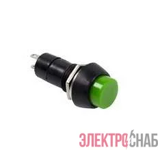 Выключатель-кнопка 250В 1А (2с) (ON)-OFF Б/Фикс зел. (PBS-11В) Rexant 36-3042