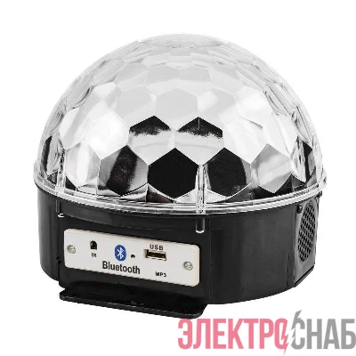 Лампа светодиодная "Диско-шар" 6Вт 6LED RGB 230В IP20 с пультом ДУ и Bluetooth Neon-Night 601-257
