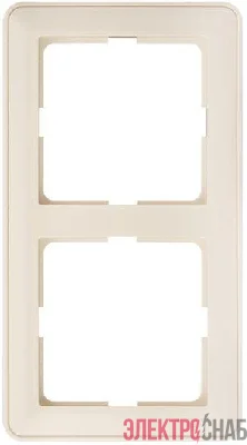 Рамка 2-м W59 сл. кость SE KD-2-28 (КД-2-28)