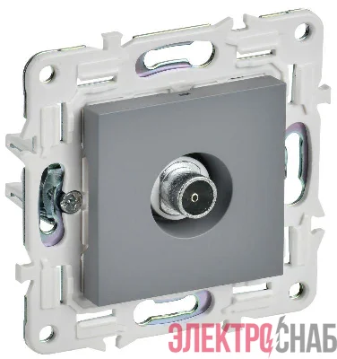 Розетка TV оконечная SKANDY SK-A12Gr сер. IEK SK-A10-O-K03