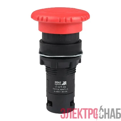 Кнопка аварийного останова OptiSignal Compact D22 С7-ESTR-401 красн. 1НЗ XB7ES542P КЭАЗ 362129