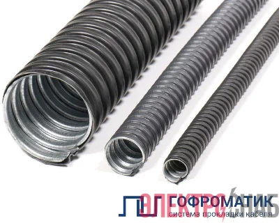 Металлорукав в ПВХ-изоляции Р3-ЦП нг LS 22 (уп.50м) ГОФРОМАТИК zeta44606