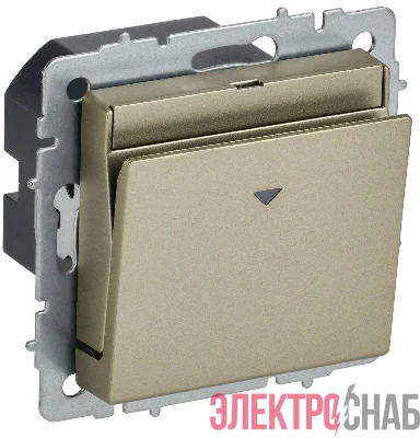 Выключатель карточный BRITE 30А ВС10-1-8-БрШ механизм шампань IEK BR-V11-0-10-K37