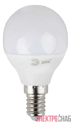 Лампа светодиодная P45-7W-860-E14 шар 560лм ЭРА Б0031401