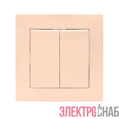 Выключатель 2-кл. СП Валенсия 10А IP20 крем. PROxima EKF EWV10-023-20