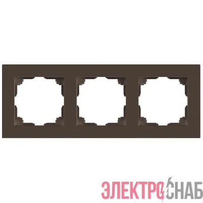 Рамка 3-м СП Accent 6-503-08 бронза Intro Б0063792