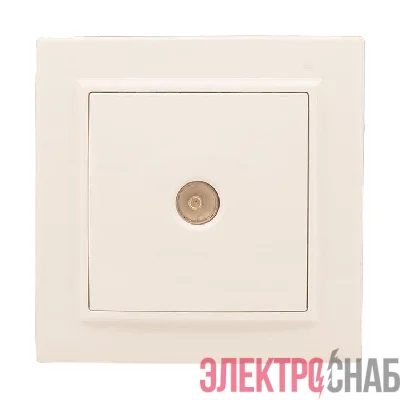 Розетка телевизионная TV 1-м СП Минск 5-862МГц 75Ом беж. EKF ERA00-027-20