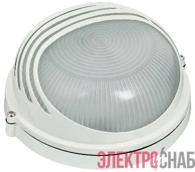 Светильник НПП 1307 60Вт E27 IP54 бел. круг ресничка IEK LNPP0-1307-1-060-K01