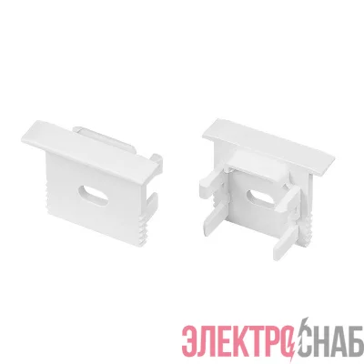 Заглушка SL-MINI-15-F WHITE с отверстием пластик (комплект) Arlight 049459