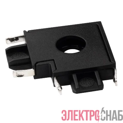 Коннектор MTR16 CL-BL L-обр. накладной шинопровод низковольтный Pro черн. JazzWay 5057296