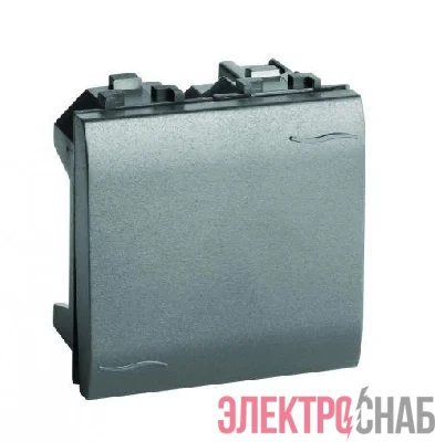 Переключатель промежуточный 1-кл. 2мод. 16А IP20 (инвертор) черн. DKC 77032N