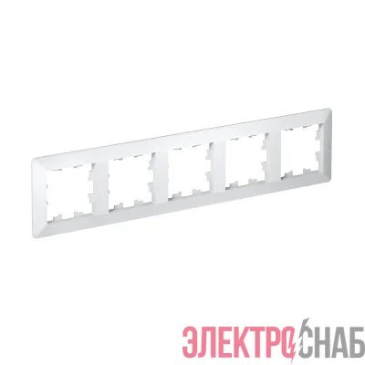 Рамка 5-м AtlasDesign Air бел./дым. бел. SE ATN220105